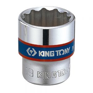 KINGTONY ลูกบ๊อกซ์ สั้น 3/8″-12P ขนาด 6-24 มิล