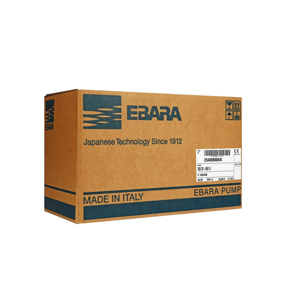 EBARA 3D 32-160-1-5 ปั๊มเหล็กหล่อ หน้าแปลน 2HP 380V_5