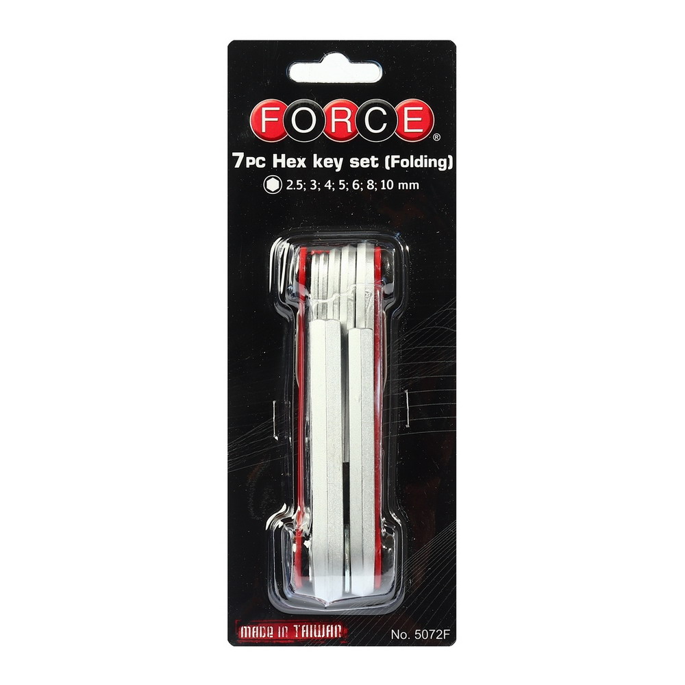FORCE 5072F ชุดประแจแอลหกเหลี่ยมพับได้ 7 ชิ้น_2