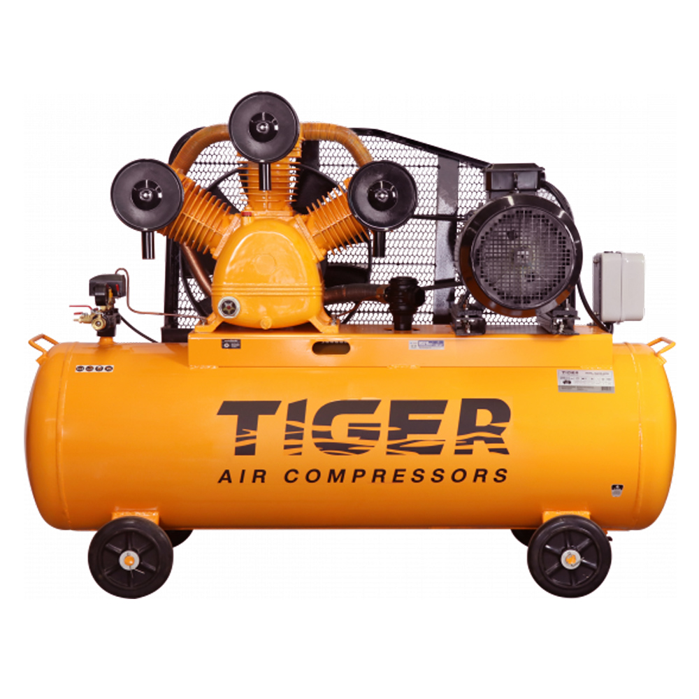 TIGER TGA315-340M ปั๊มลมสายพาน 15HP 380V ถัง 340 ลิตร