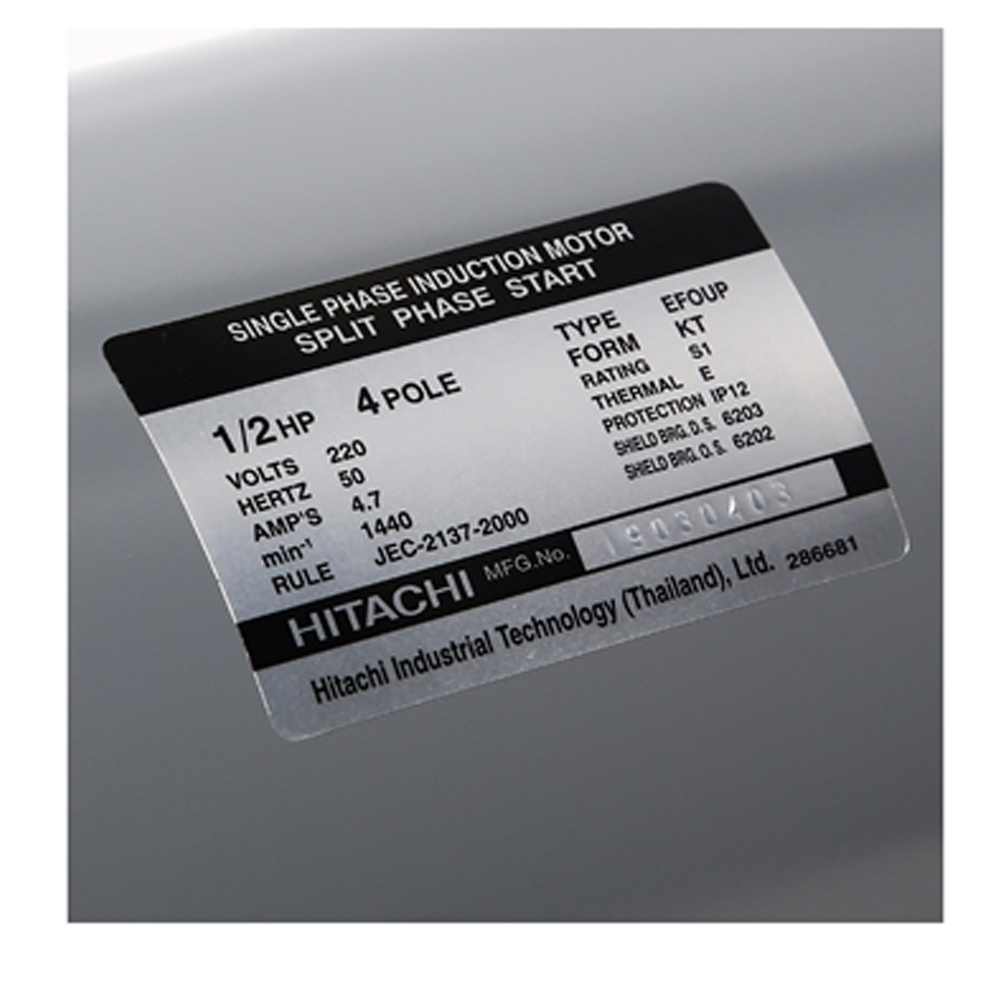 มอเตอร์ HITACHI รุ่น EFOU-KT กำลัง 1-2 แรงม้า_02