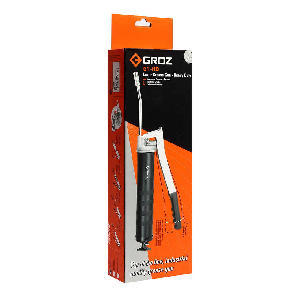 GROZ G1R-HD-B กระบอกอัดจาระบีท่อแข็ง แบบก้านโยก 500 ซีซี สำหรับงานหนัก_3