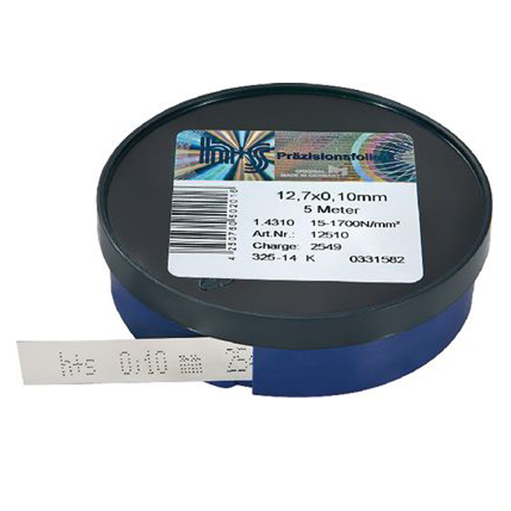 h+s แผ่นชิมสแตนเลส 12-7mmx10m