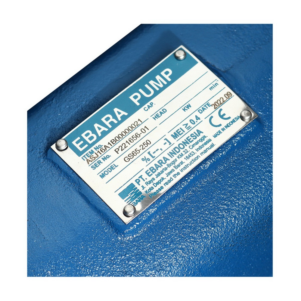 GS 65-250 ปั๊มเพลาลอย ท่อดูด-ส่ง 80×65 MM_3