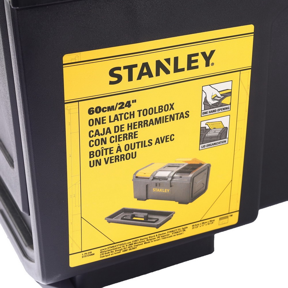 STANLEY 79218 กล่องเครื่องมือล็อคโลหะ ขนาด 24 นิ้ว รุ่น One Touch_4