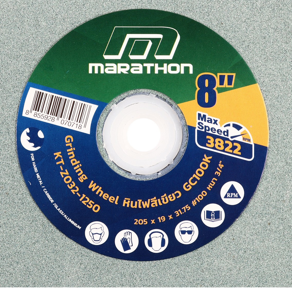 MARATHON หินเจียรสีเขียว 8 นิ้ว_01