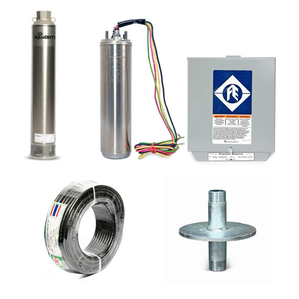 ชุดปั๊ม 2AD 1.5แรง 20ใบพัด