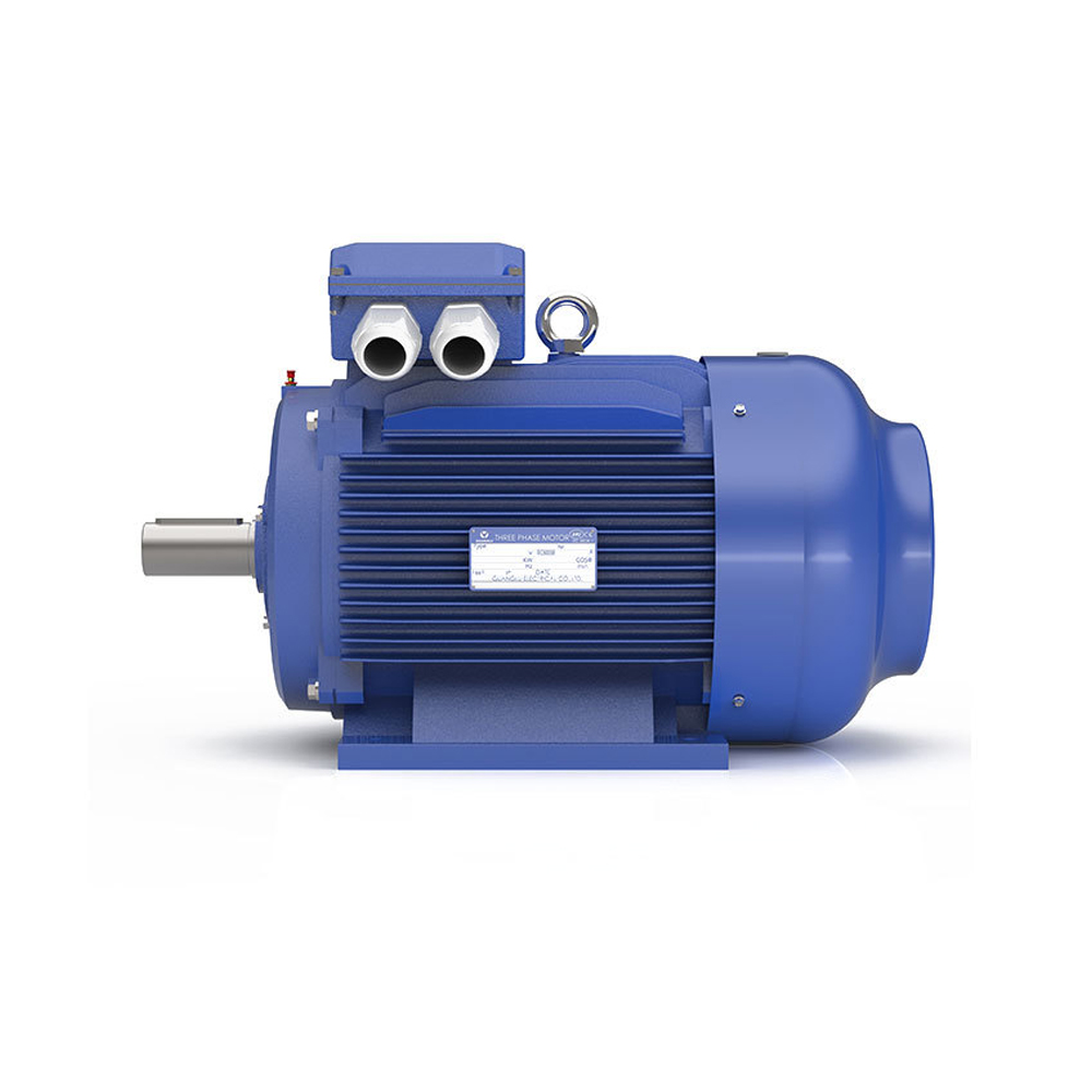 GUANGLU IE2 มอเตอร์ประสิทธิภาพสูง ขาตั้ง B3 75HP 380V 2,4,6 Pole