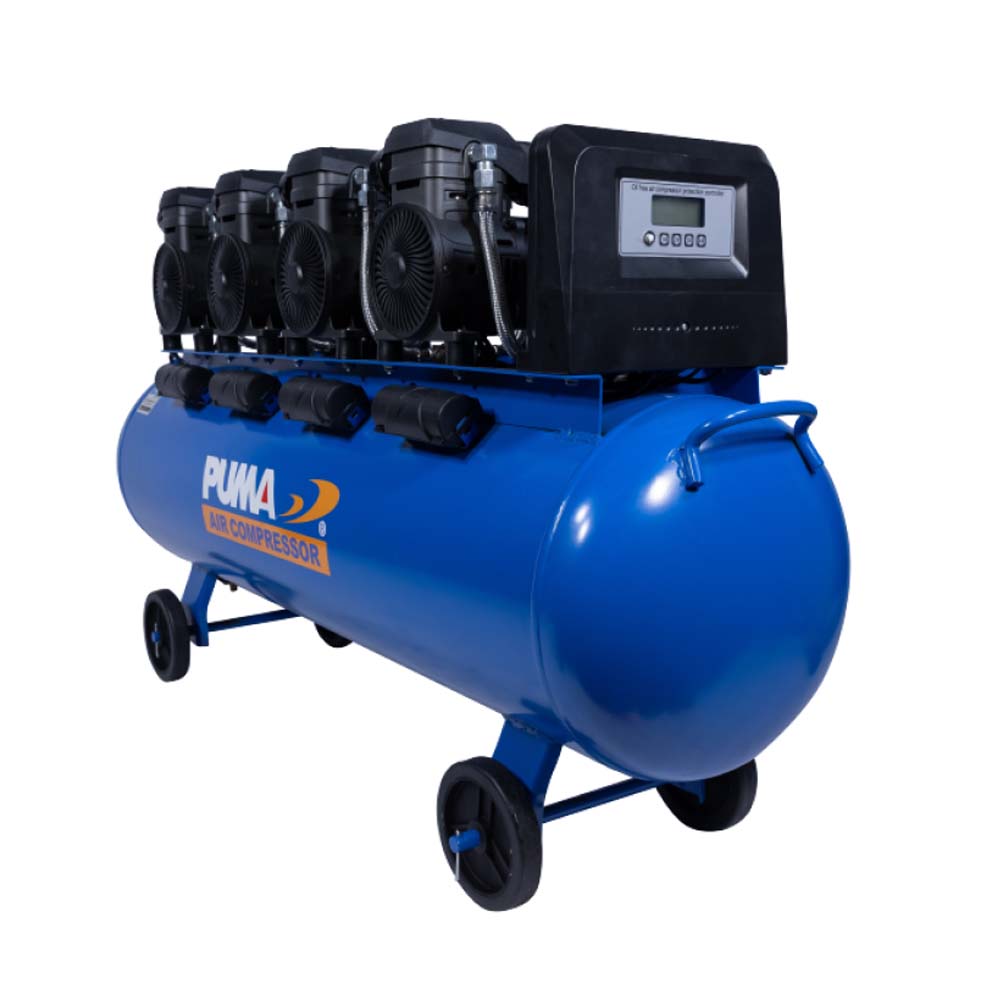 PUMA FORCE-160 ปั๊มลมไร้น้ำมัน ขนาด 1450Wx4 220V ถัง160 ลิตร