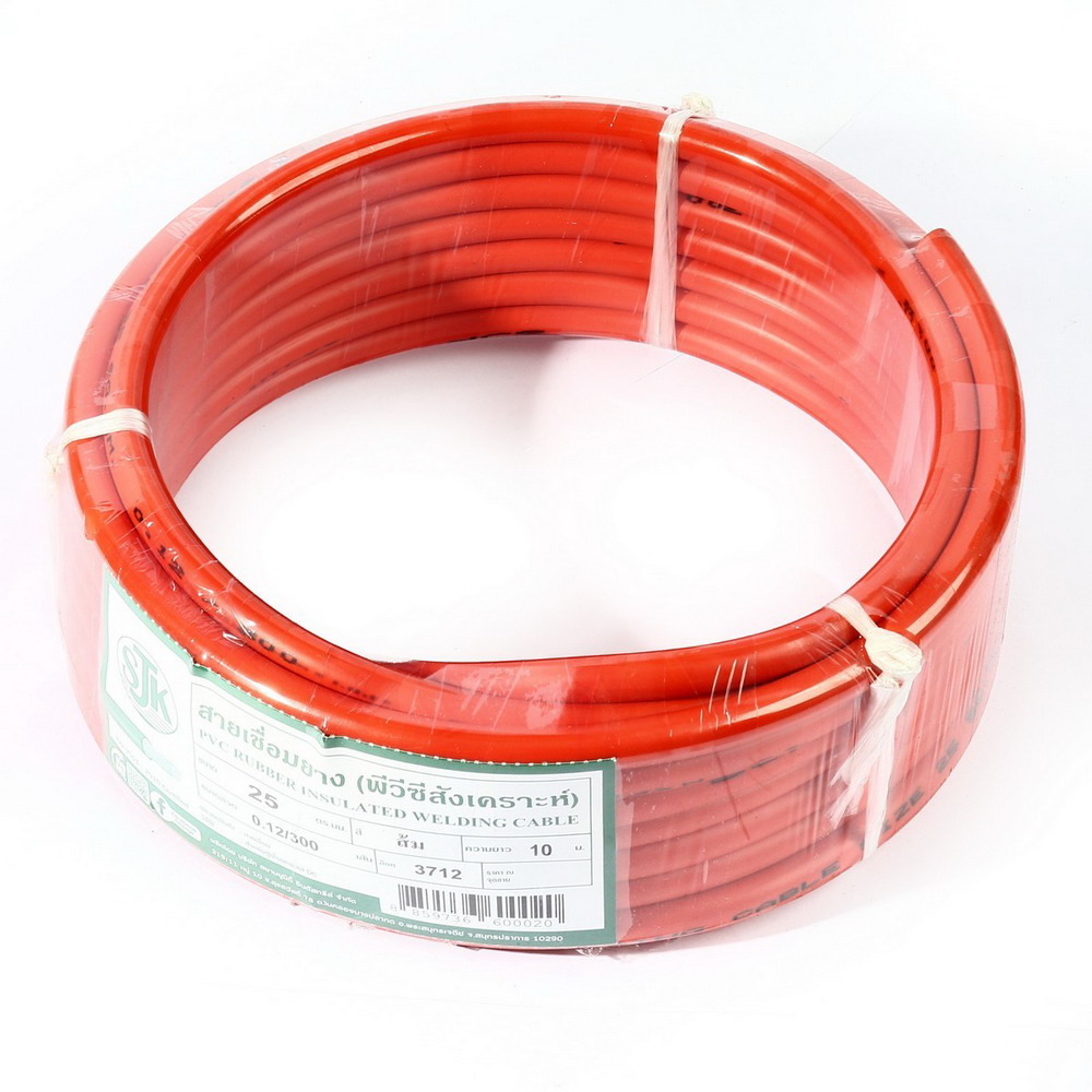 SJK สายเชื่อม สีส้ม 25 SQMM ขนาดทองแดง 0-12 มม ทองแดง 300 เส้น ความยาว 10 เมตร_3
