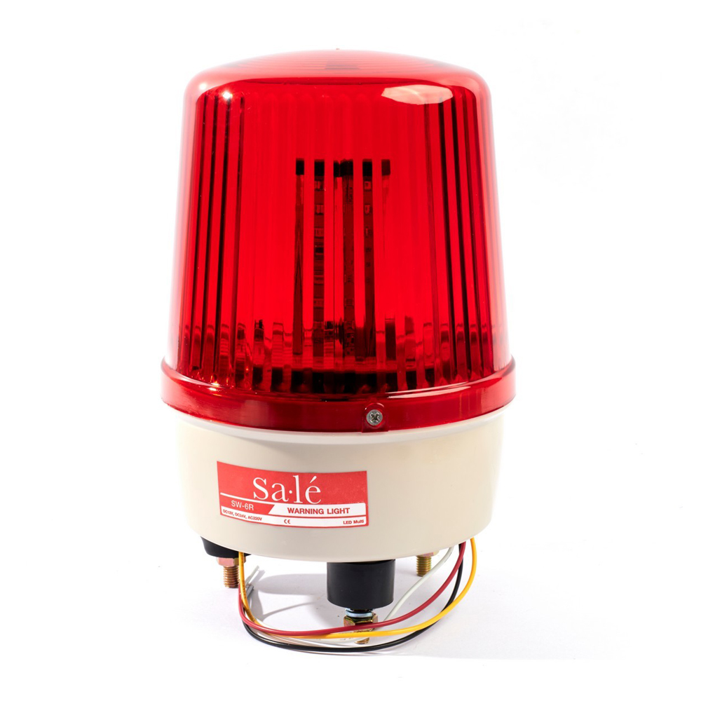 SW-6R ไฟหมุนสีแดง LED 4in1 ขนาด 6 นิ้ว ปรับแสงได้ 4 รูปแบบ_01