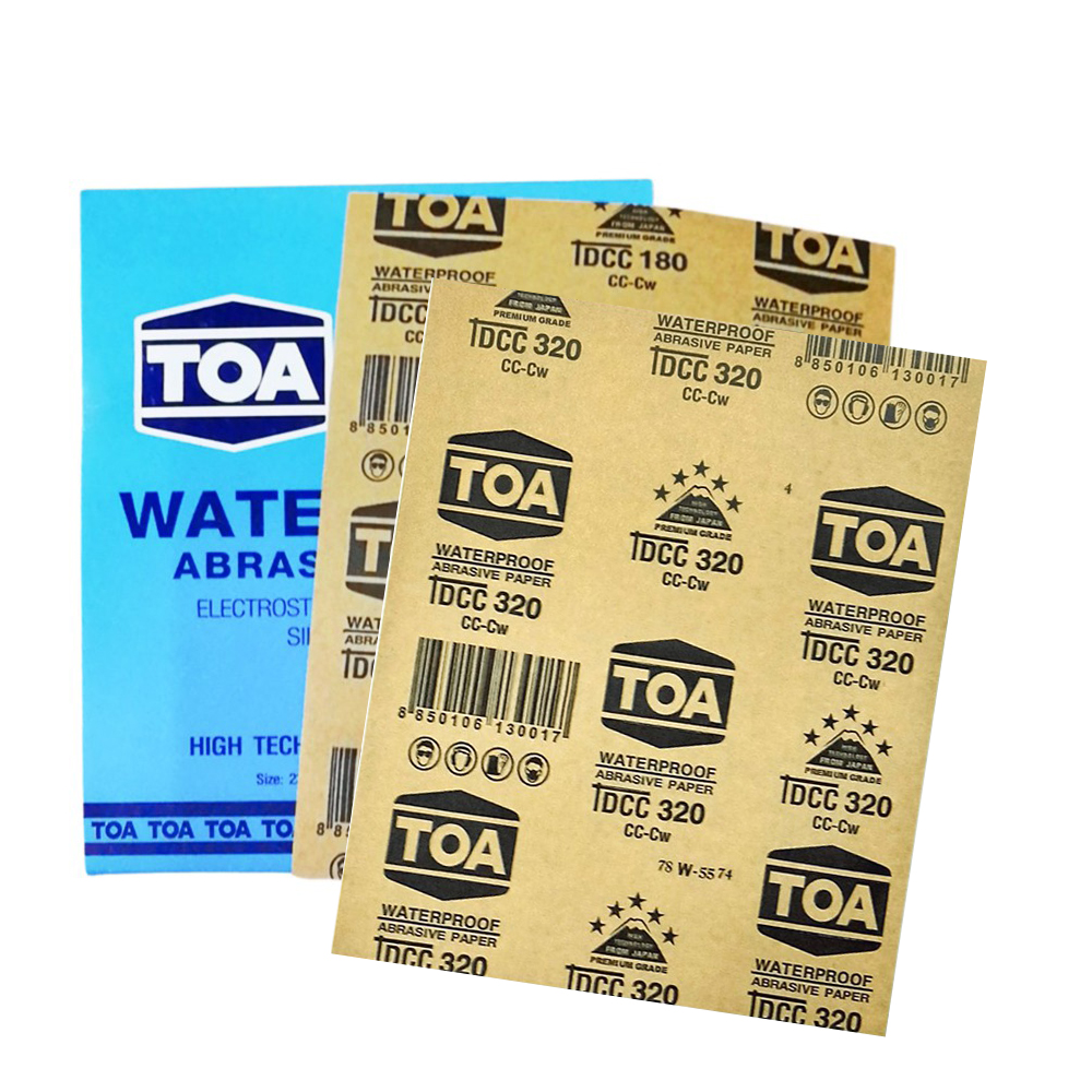 TOA กระดาษทรายขัดน้ำ 9นิ้วx 11นิ้ว(230x280 MM.) รุ่น CAPTAIN