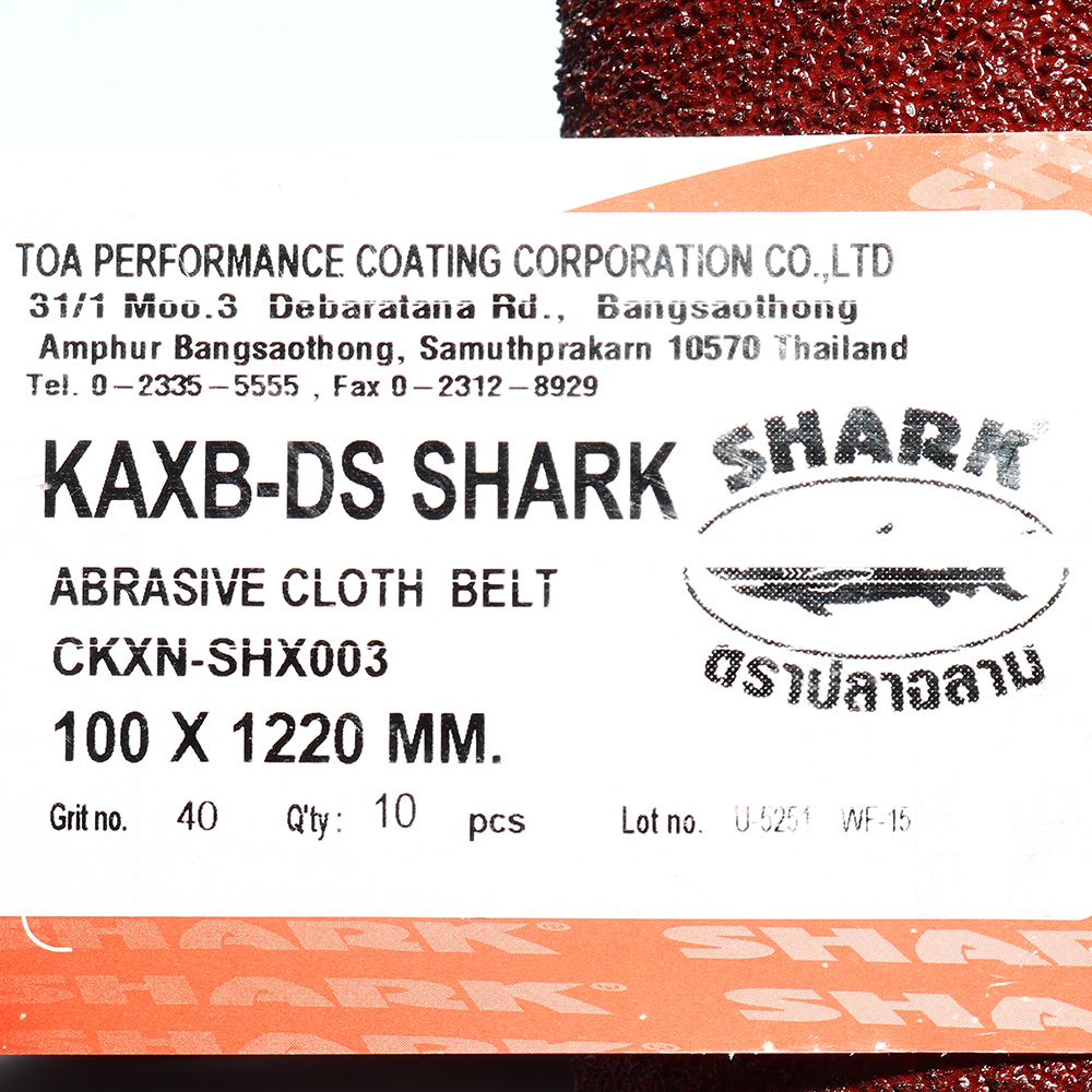 TOA ผ้าทรายสายพาน 4นิ้วx48นิ้ว รุ่น SHARK_03