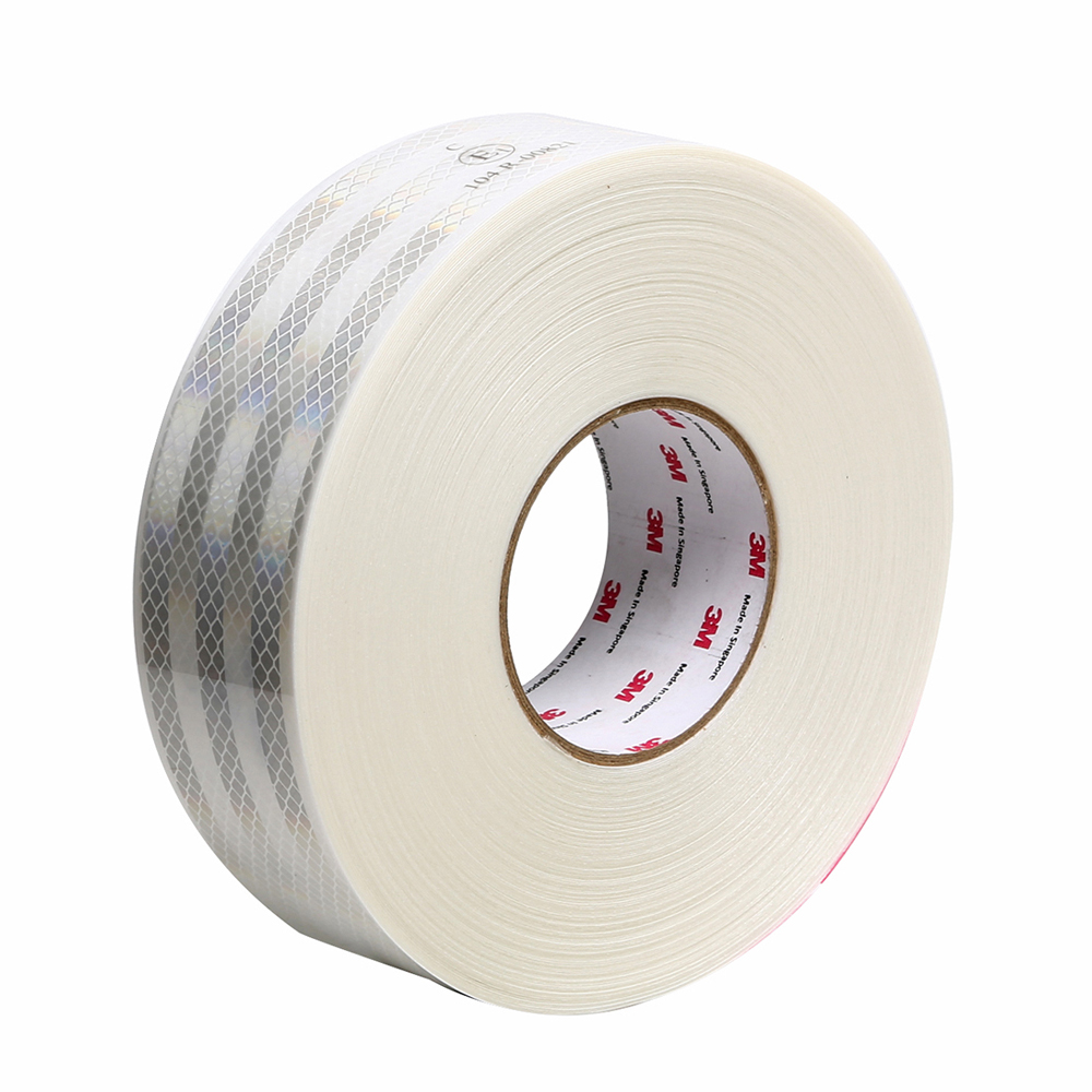 983-10 เทปสะท้อนแสงติดรถ สีขาว 53.5MM X 50M