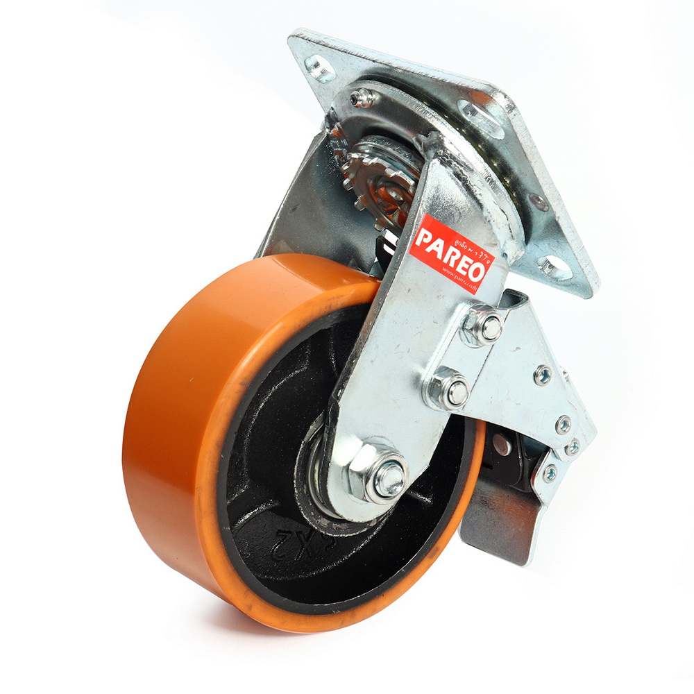 PAREO ล้อโพลียูรีเทน รุ่น MAX แป้นเบรค ขนาด 125MM_1