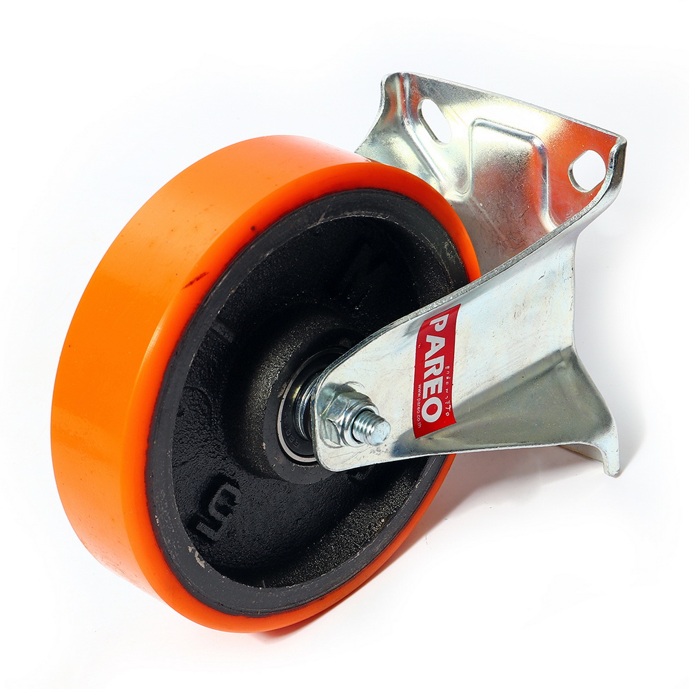 ล้อโพลียูรีเทน แป้นตาย ขนาด125MM_1