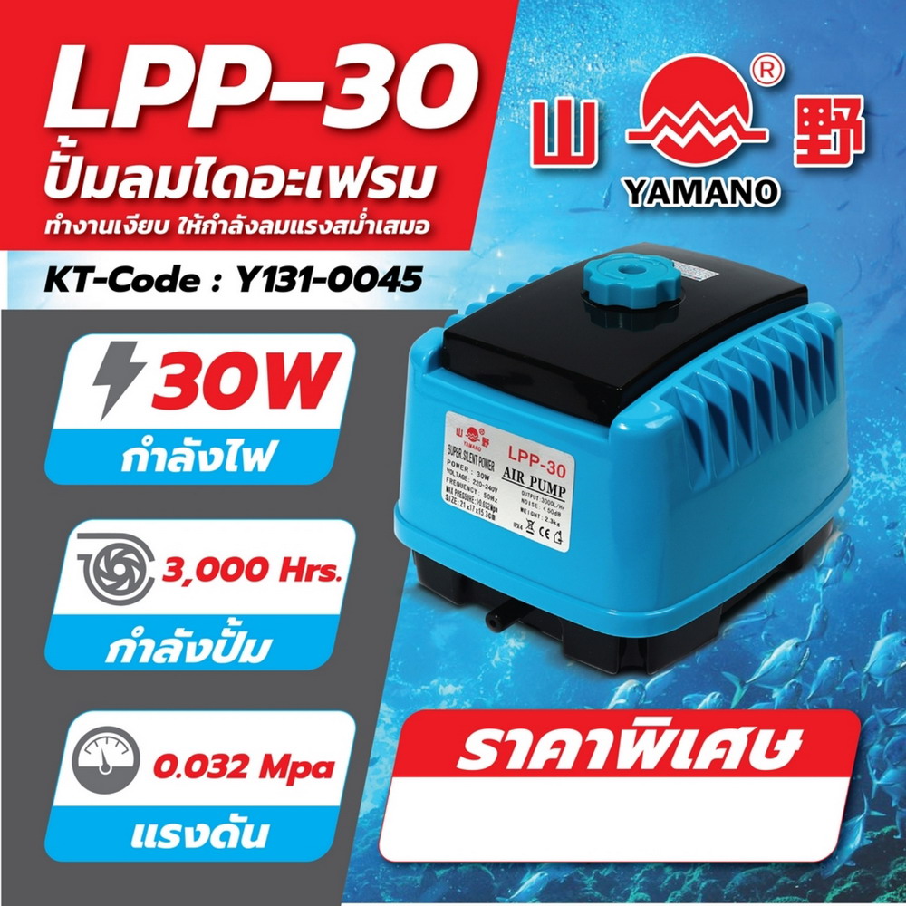 LPP-30 ปั๊มลมไดอะเฟรม กำลังไฟ 30W_6