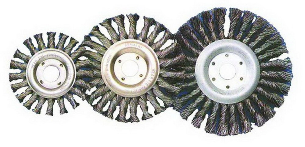 TWB-5แปรงล้อถักเปียลวดสแตเลส 6นิ้ว