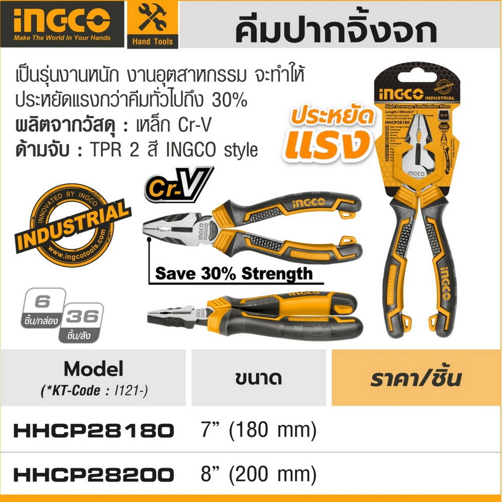 HHCP28180 คีมปากจิ้งจก ขนาด 7 นิ้ว_2