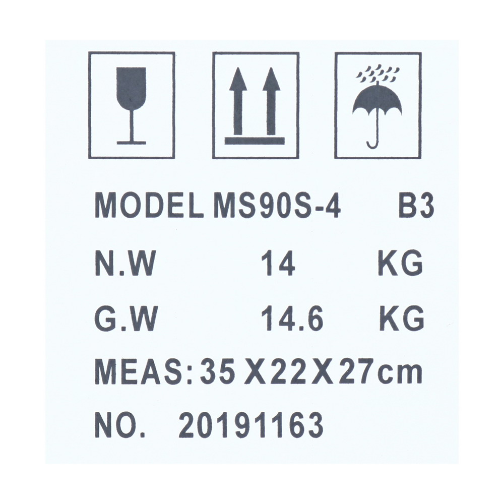 POLO MS90S-4 มอเตอร์ขาตั้ง 1-5HP 380V 4Pole IP55_3
