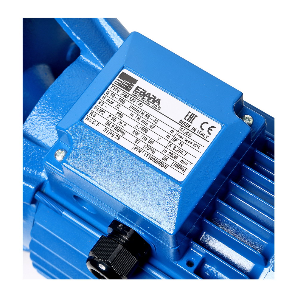 AGA-3-00T ปั๊มน้ำหอยโข่ง แบบดูดเอง 3HP 380V_2