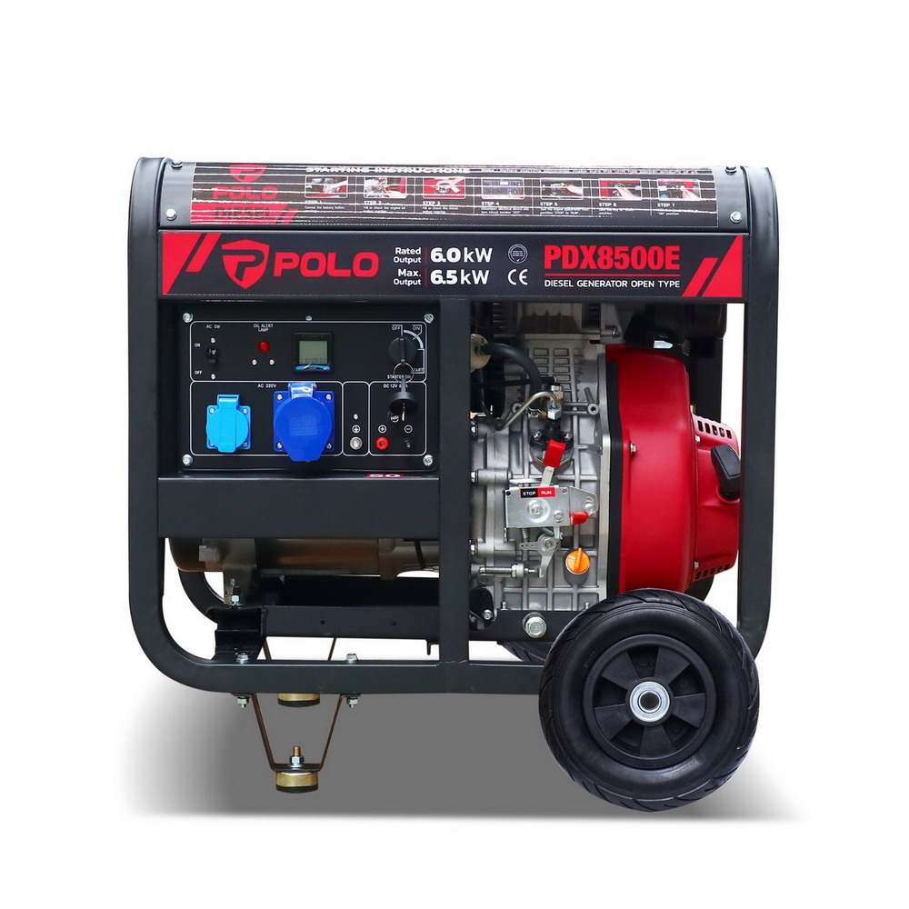 PDX8500E เครื่องปั่นไฟดีเซล Open Type 6-5KW_2