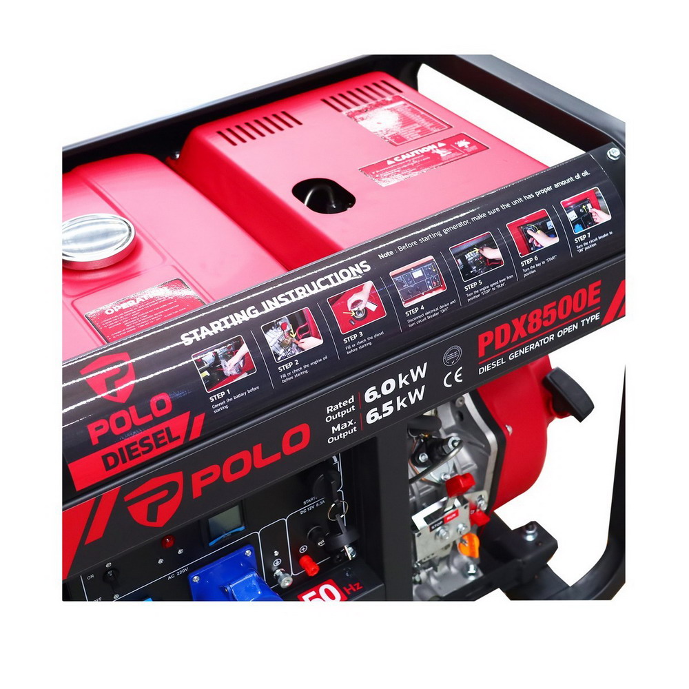 PDX8500E เครื่องปั่นไฟดีเซล Open Type 6-5KW_4