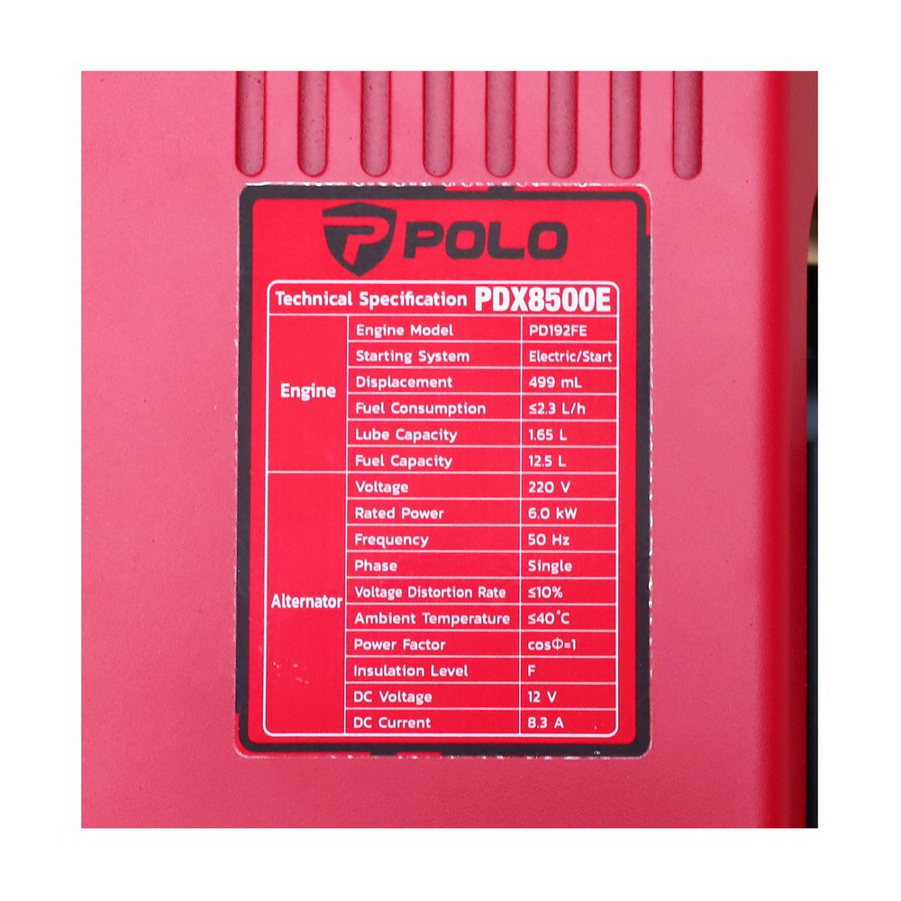 PDX8500E เครื่องปั่นไฟดีเซล Open Type 6-5KW_6