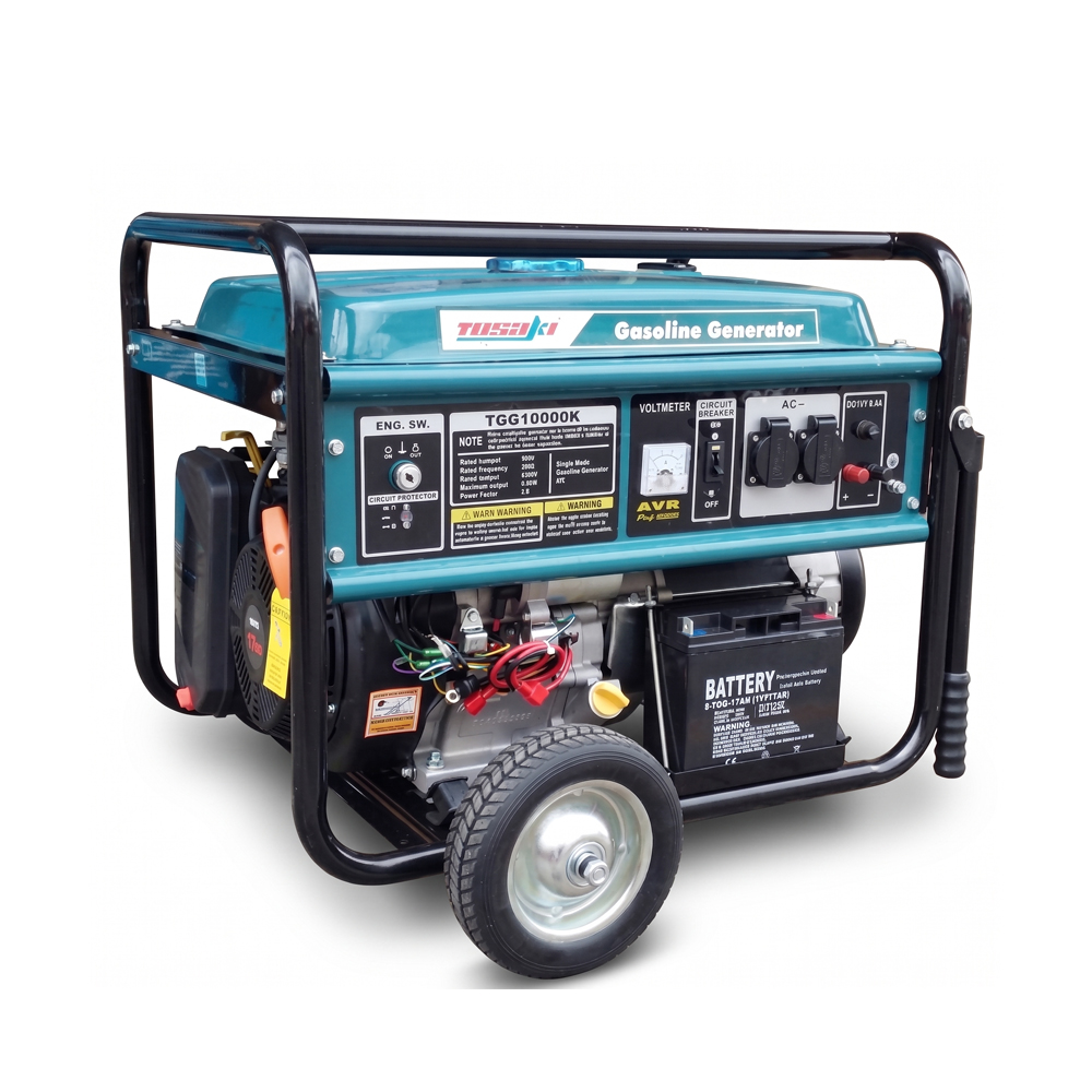 TOSAKI TGG10000K เครื่องปั่นไฟเบนซิน 8-0KW 220V. กุญแจสตาร์ท