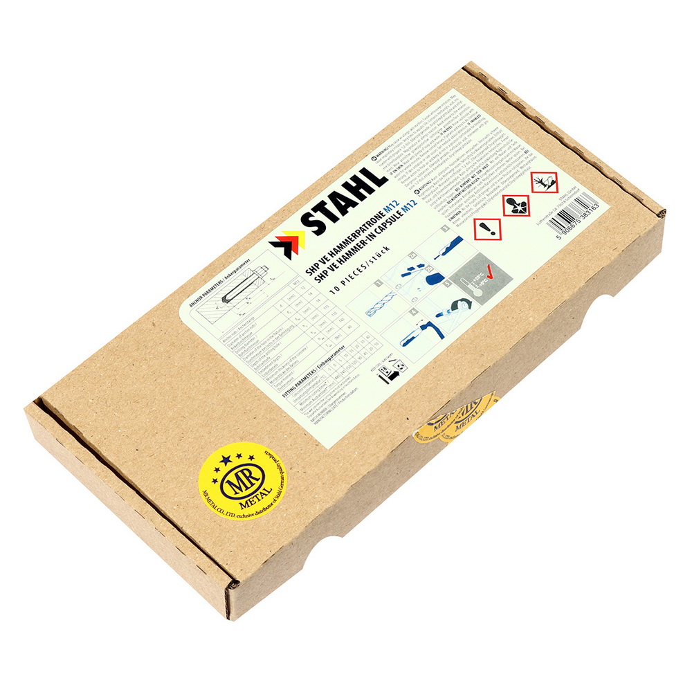 mr metal shp-ve-12 พุกเคมีแบบตอก m12 stahl-series น้ำยาเคมีหลอดแก้วใช้คู่กับสตัดพุกเคมี_1