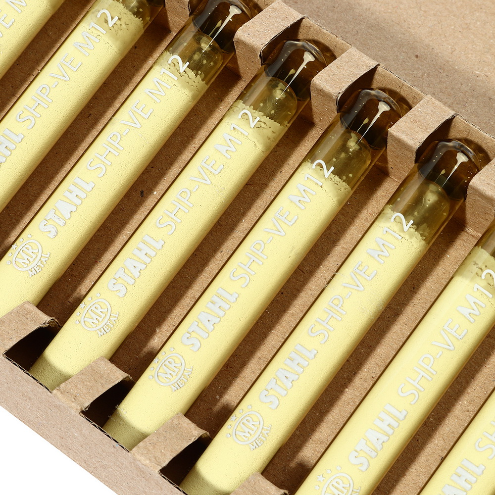 mr metal shp-ve-12 พุกเคมีแบบตอก m12 stahl-series น้ำยาเคมีหลอดแก้วใช้คู่กับสตัดพุกเคมี_2