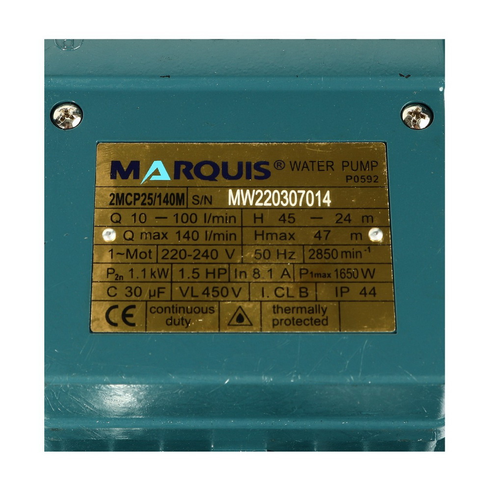 2MCP25-140M ปั๊มหอยโข่ง 2 ใบพัด_4