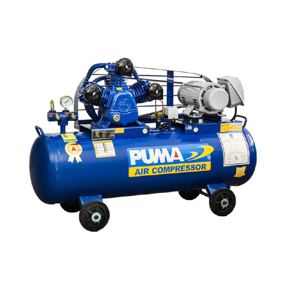 PUMA PP32-PPM220V ปั๊มลมสายพาน 2HP 3 ลูกสูบ 220V ถัง 148 ลิตร