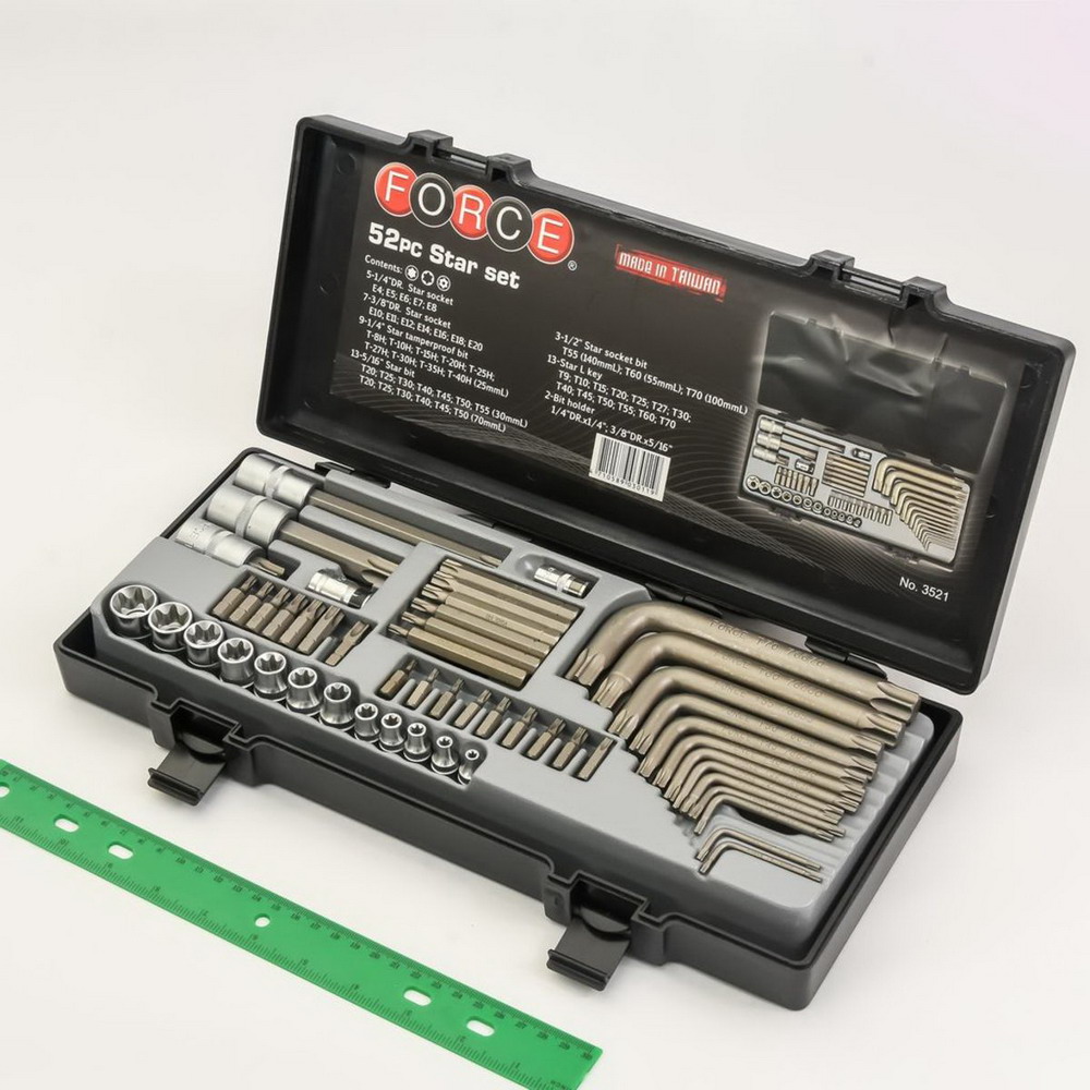 FORCE 3521 ชุดลูกบ๊อกซ์หัวจีบ 52 PCS_1