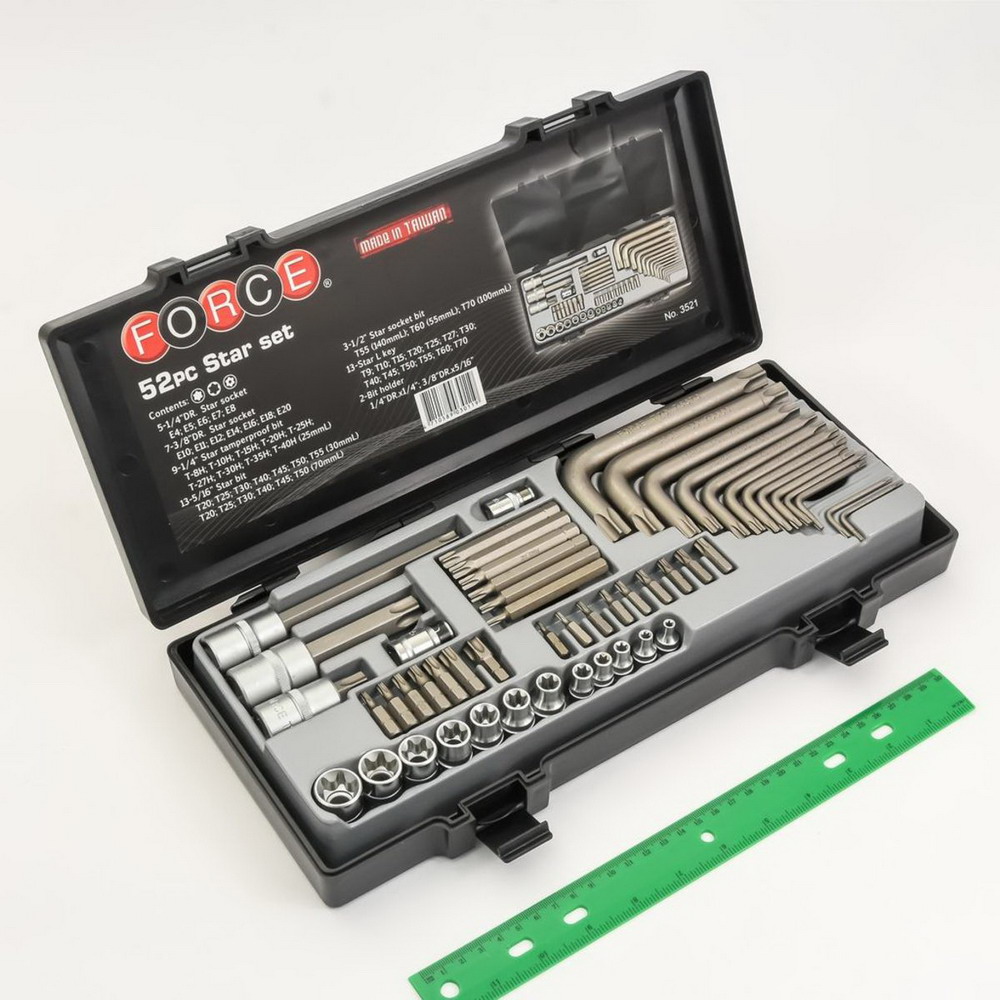 FORCE 3521 ชุดลูกบ๊อกซ์หัวจีบ 52 PCS_3