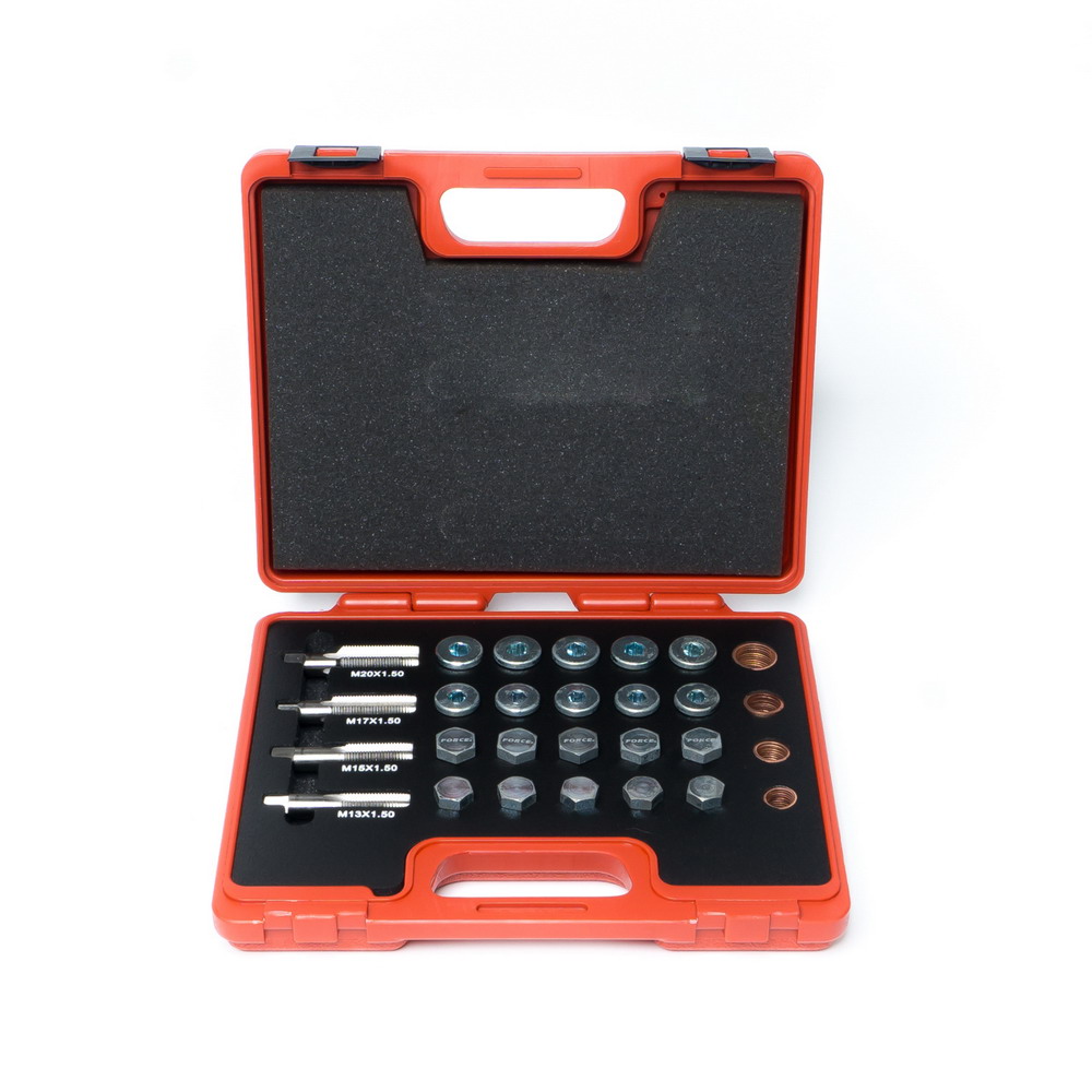 FORCE 964G1 ชุดซ่อมเกลียวน๊อตถ่ายน้ำมันเครื่อง 64 ชิ้น_1