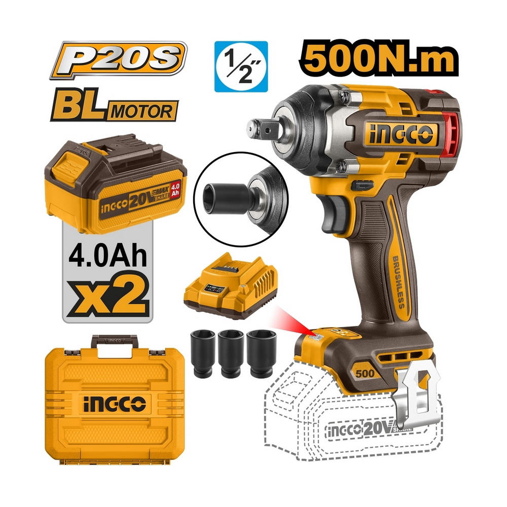 INGCO CIWLI2050 บล็อกไร้สาย 20V_1