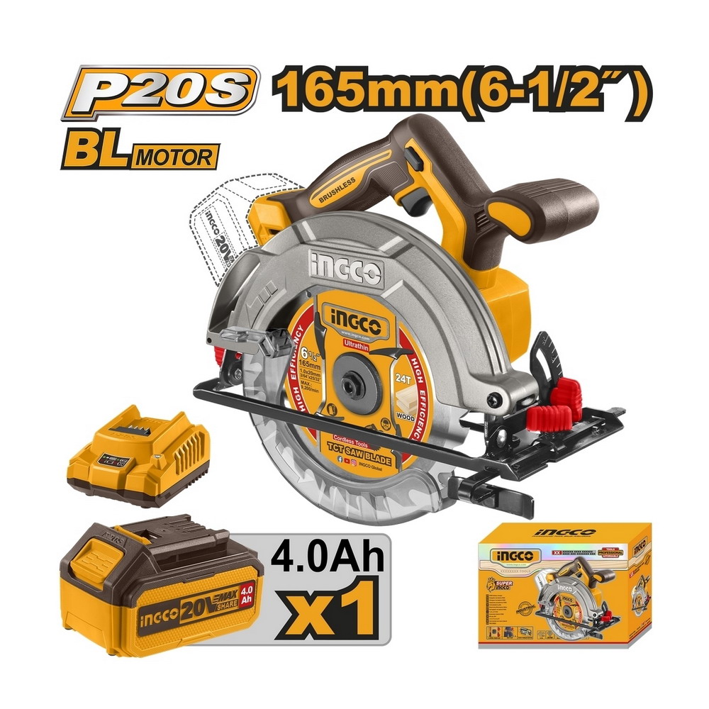 INGCO CSLI16521 เลื่อยวงเดือนไร้สาย 6 นิ้ว 20V-BL_4