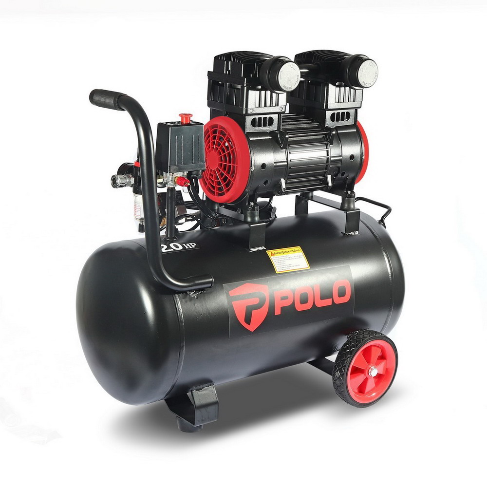 POLO D15001-50 ปั๊มลมออยล์ฟรี 2HP 220V ถัง 50 ลิตร_1