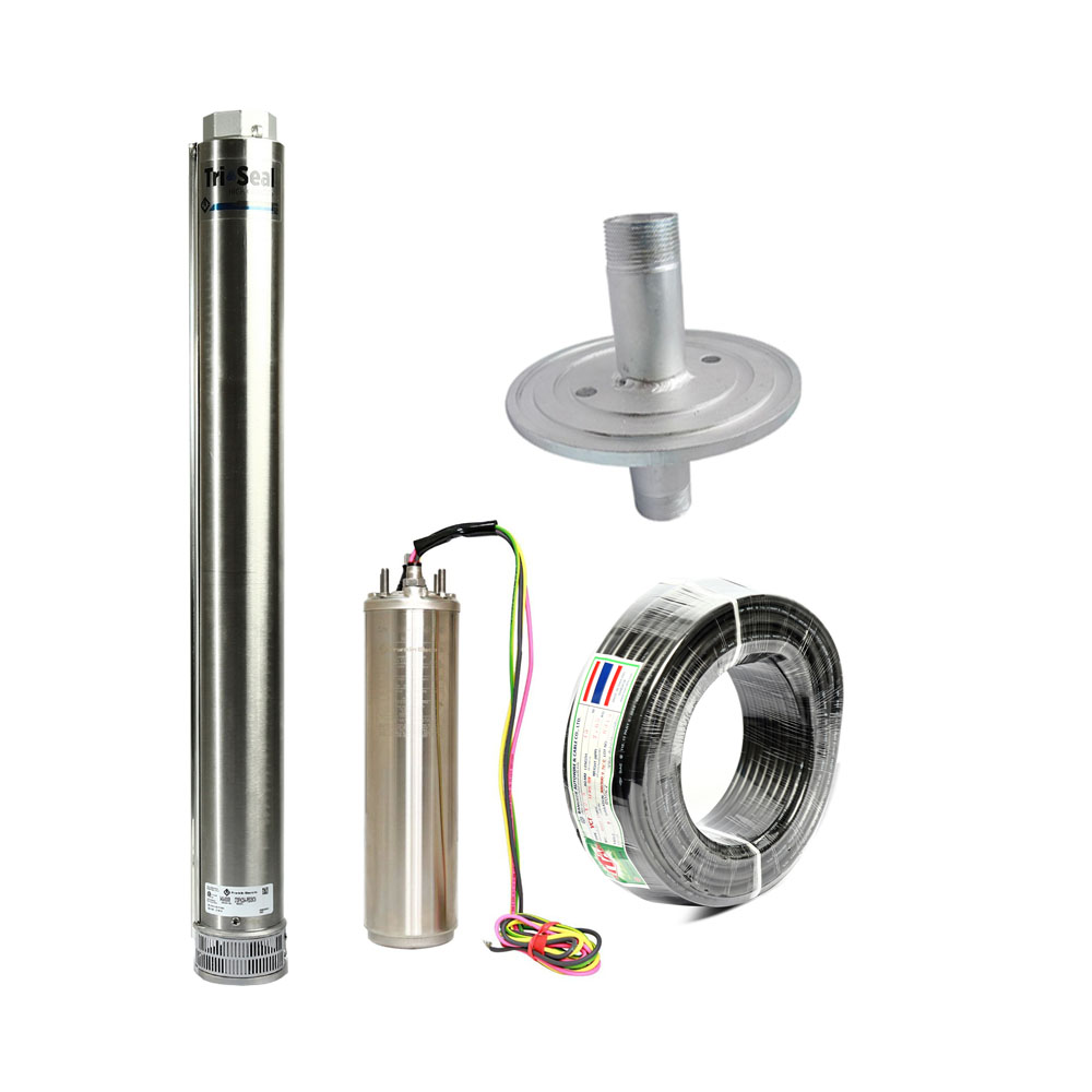 FRANKLIN 270FH2S4-PEXBCV ชุดปั๊มบ่อบาดาล 8ใบ 2HP 380V