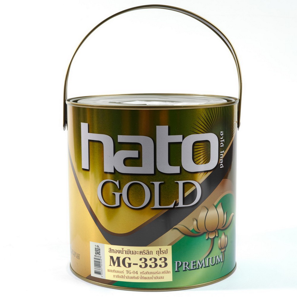 HATO MG-333 สีทองน้ำมัน ทองยุโรป ขนาด 3-785 สีทองอะคริลิกพรีเมี่ยมสูตรน้ำมัน_4
