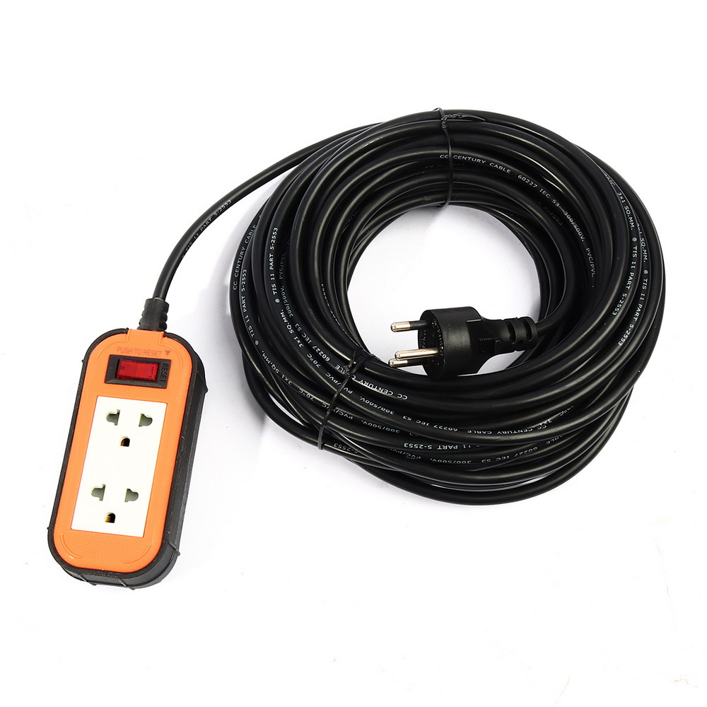 MXC310-20M ปลั๊กพ่วง 2 ช่อง 1 สวิตซ์ สายไฟ 20 เมตร 10A_4