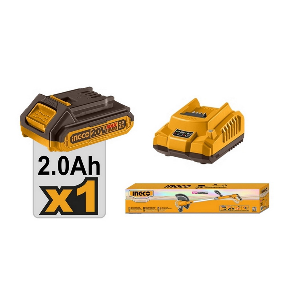 INGCO CGTLI203285 เครื่องเล็มหญ้าสายเอ็น 20V 300MM_3