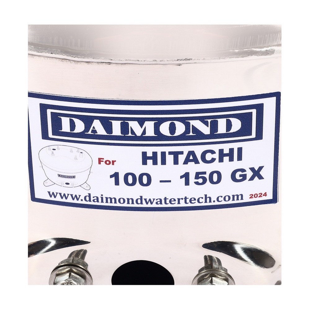 DAIMOND 100-150 GX ถังปั๊มน้ำสแตนเลส 12 นิ้ว ใช้กับปั๊มน้ำอัตโนมัติ HITACHI รุ่น WT-P 100-150 GX,GX2,GP,XS, XX_4