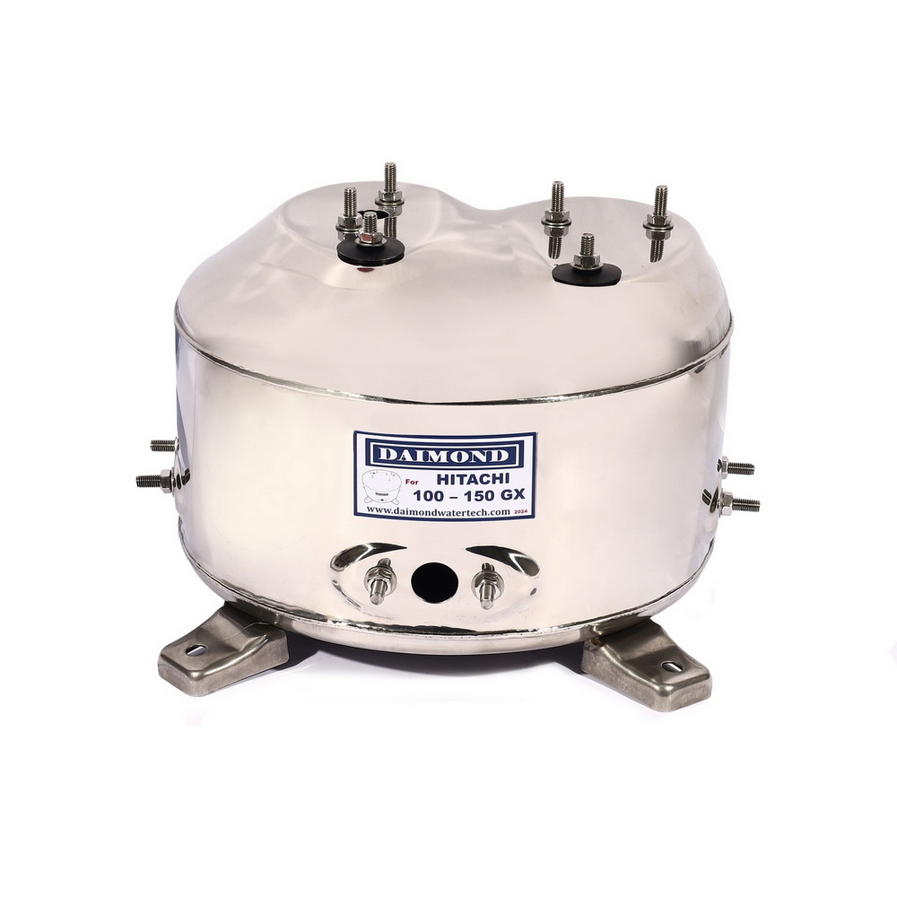 DAIMOND 100-150 GX ถังปั๊มน้ำสแตนเลส 12 นิ้ว ใช้กับปั๊มน้ำอัตโนมัติ HITACHI รุ่น WT-P 100-150 GX,GX2,GP,XS, XX_7