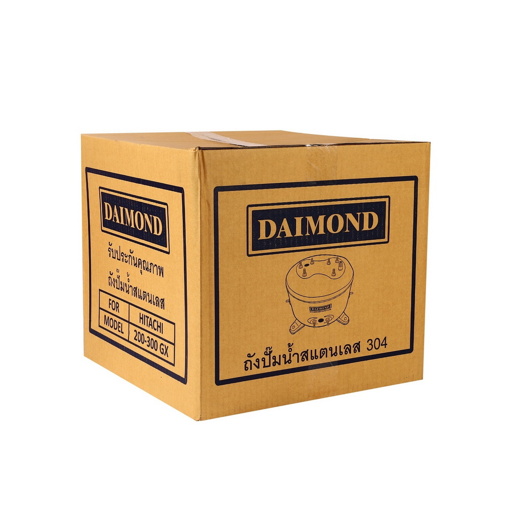 DAIMOND 200-300 GX ถังปั๊มน้ำสแตนเลส 12 นิ้ว ใช้กับปั๊มน้ำอัตโนมัติ HITACHI รุ่น WT-P 200-300 GX,GX2,GP,XS, XX_6