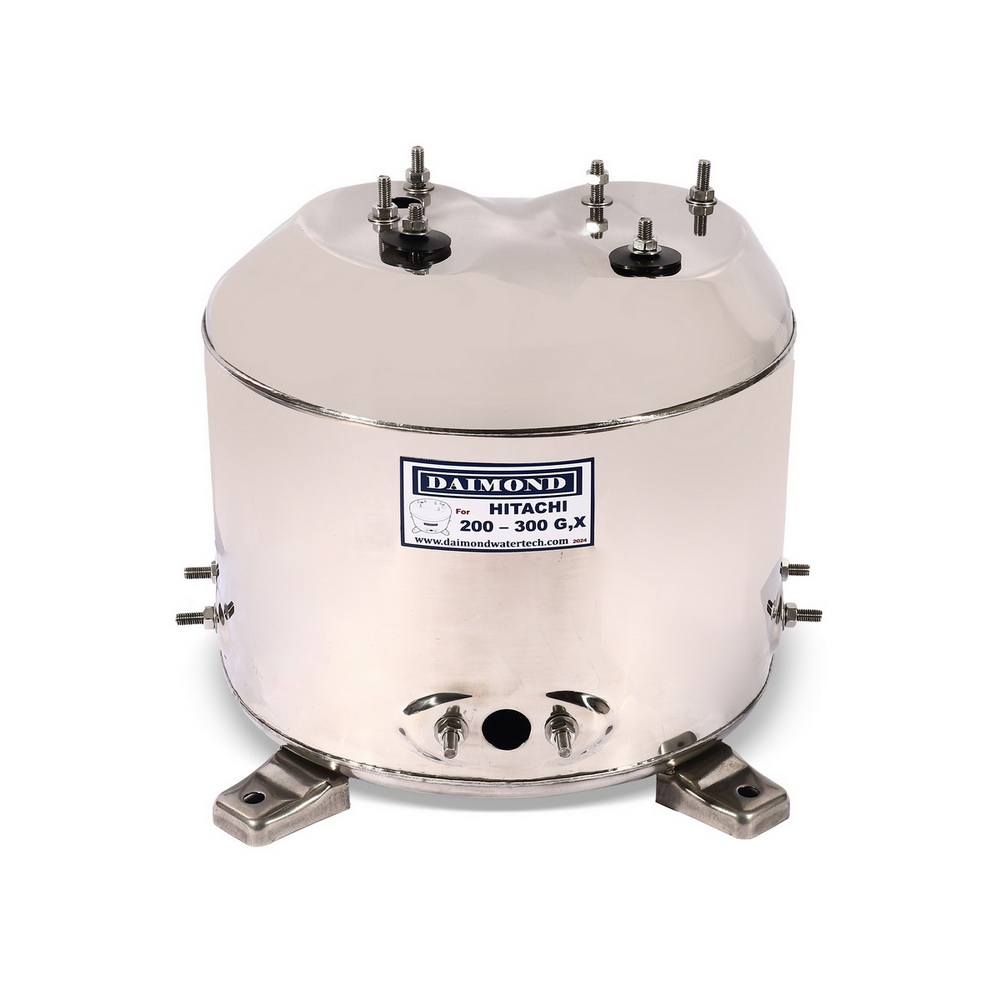 DAIMOND 200-300 GX ถังปั๊มน้ำสแตนเลส 12 นิ้ว ใช้กับปั๊มน้ำอัตโนมัติ HITACHI รุ่น WT-P 200-300 GX,GX2,GP,XS, XX_7