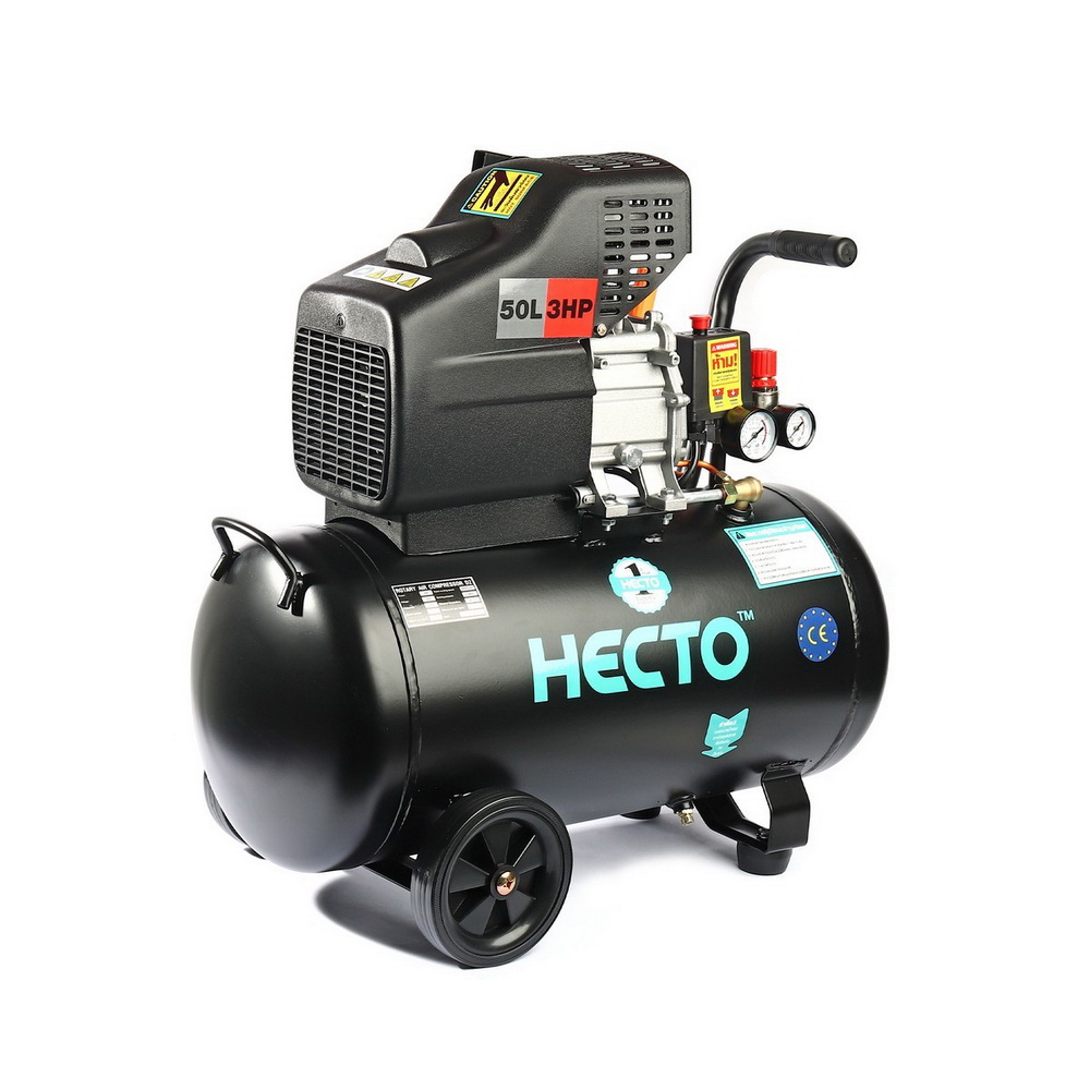 HECTO D2 ปั๊มลมขับตรง 3HP 220V ถัง 50 ลิตร ปริมาณลม 200 ลิตร_02