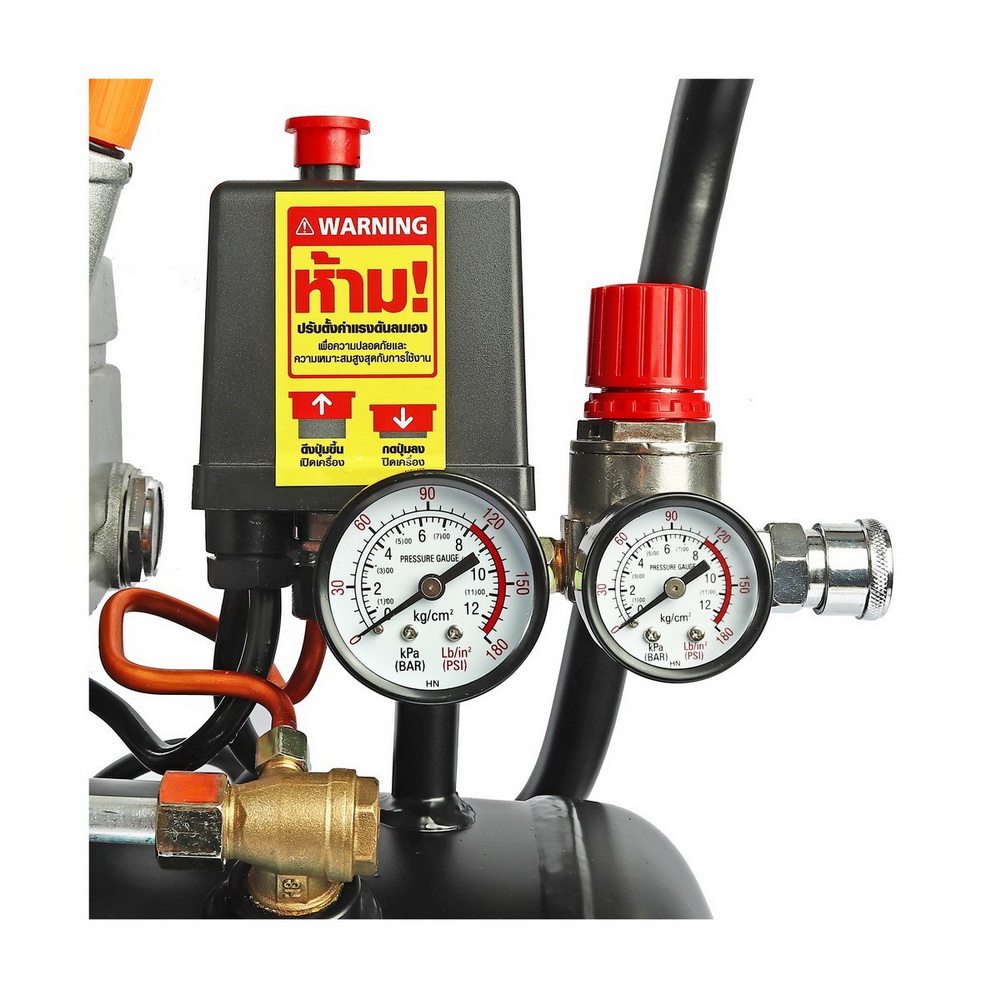 HECTO D2 ปั๊มลมขับตรง 3HP 220V ถัง 50 ลิตร ปริมาณลม 200 ลิตร_06