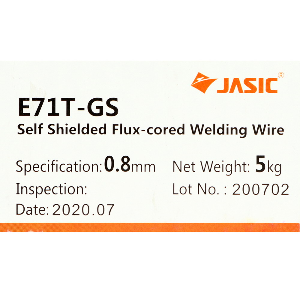 JASIC ลวดเชื่อม MIG Flux Core ไม่ใช้แก๊ส ขนาด 0-8MM น้ำหนัก 5KG_1